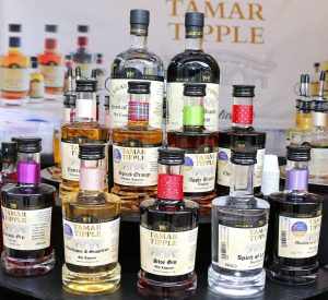 Bottles of alcohol